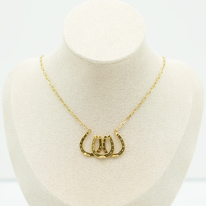 Triple Horseshoe Necklace #N3076