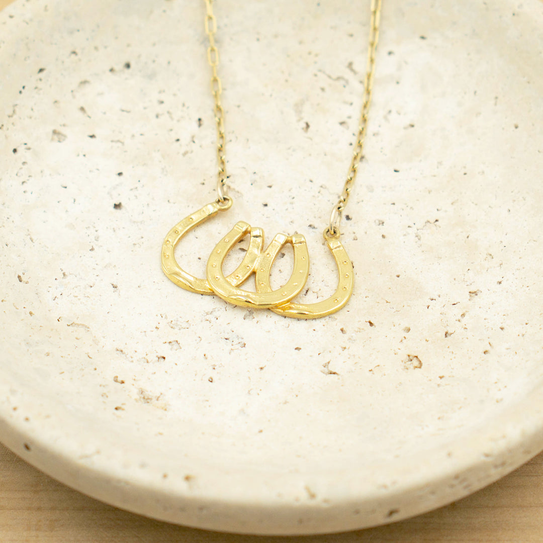 Triple Horseshoe Necklace #N3076