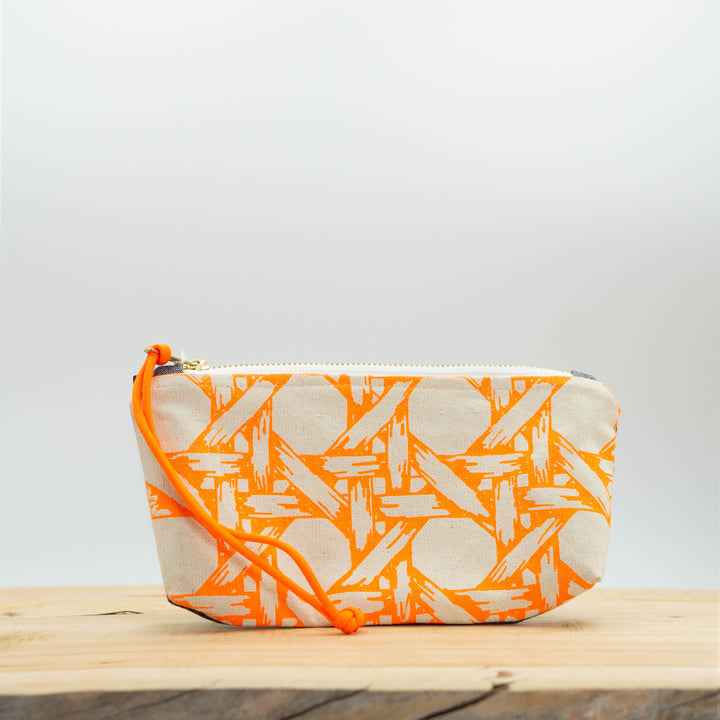 Waxed Canvas Slide Clutch Bag