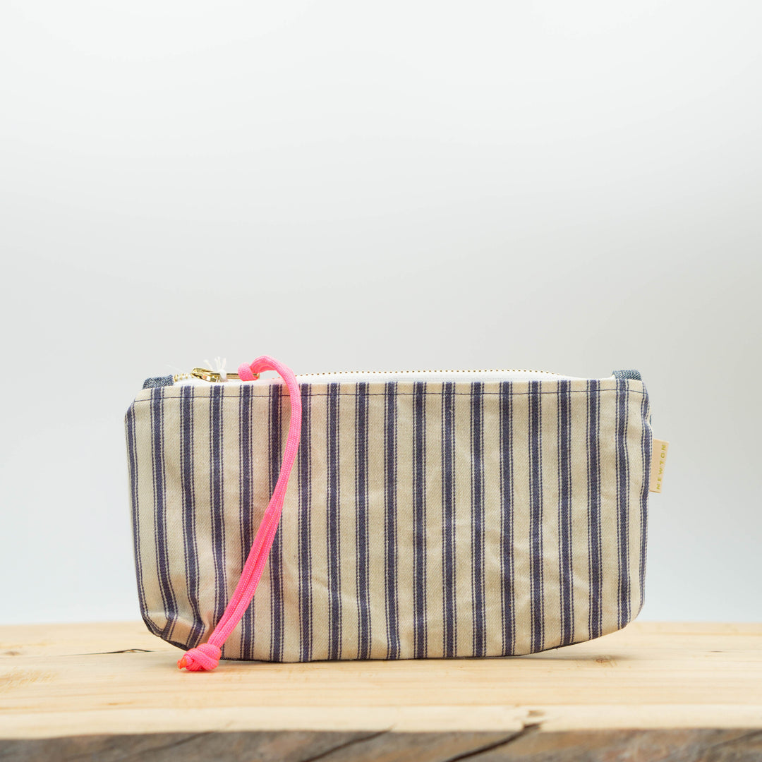 Waxed Canvas Slide Clutch Bag