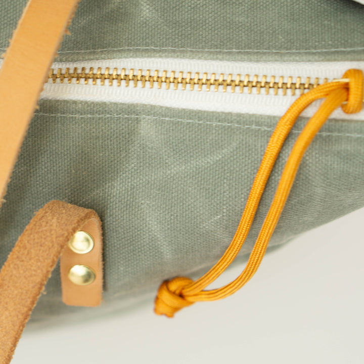 Waxed Canvas Zip Tote