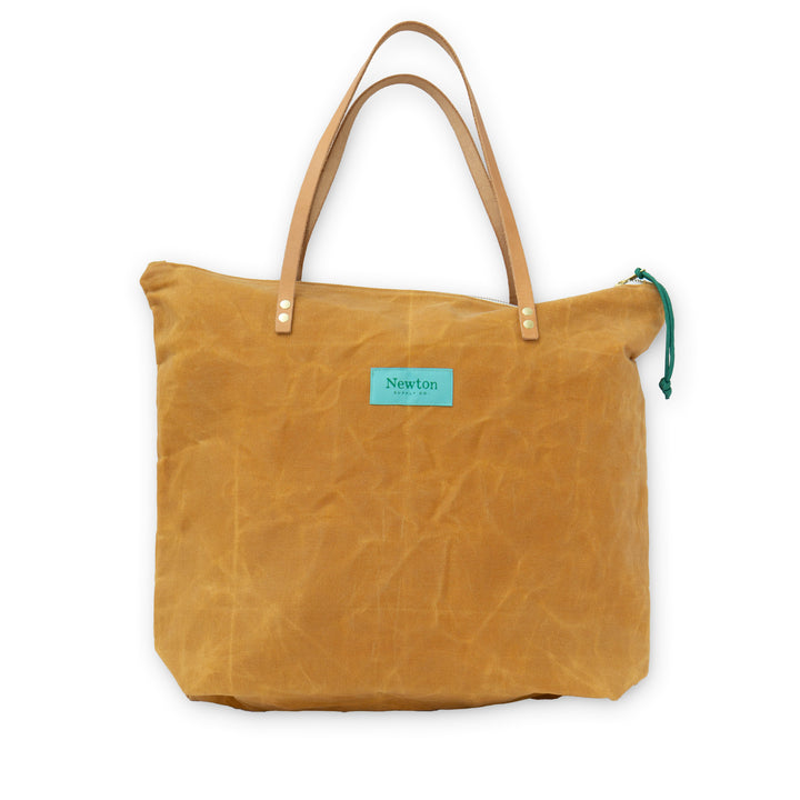 Waxed Canvas Zip Tote