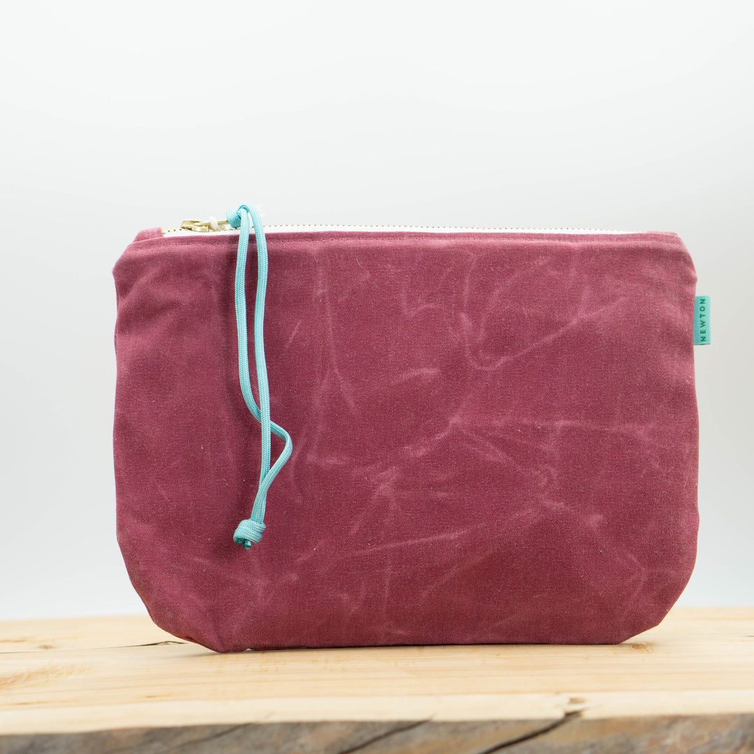 Waxed Canvas Clutch Bag
