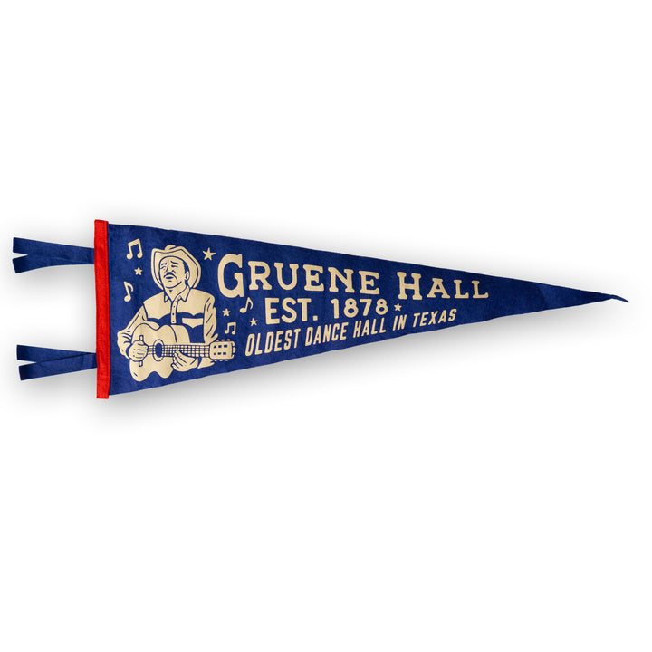 Oxford Pennant x Gruene Hall Oldest Dance Hall in Texas Large Pennant