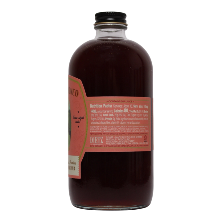 Peach Old Fashioned Cocktail Mix