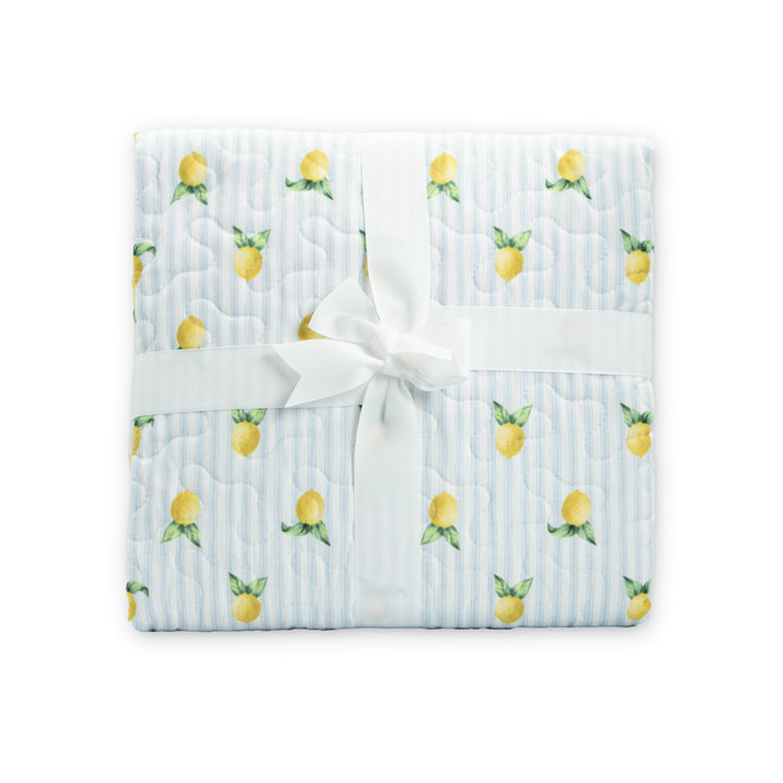 Lemon Sorbet Quilted Baby Blanket #QD9874BB