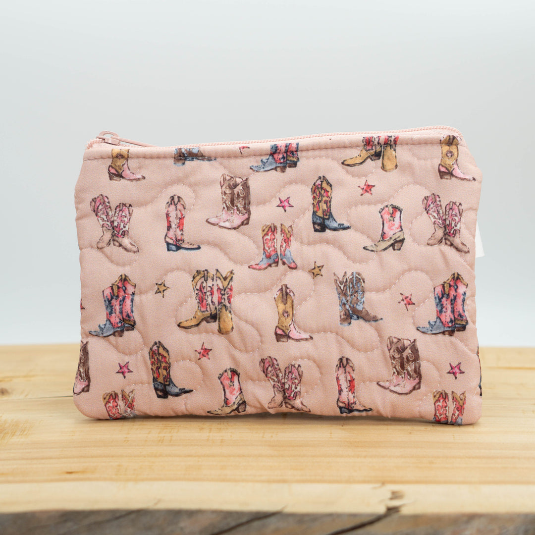 Long Live Cowgirls Quilted Zipper Bag #QMB233R