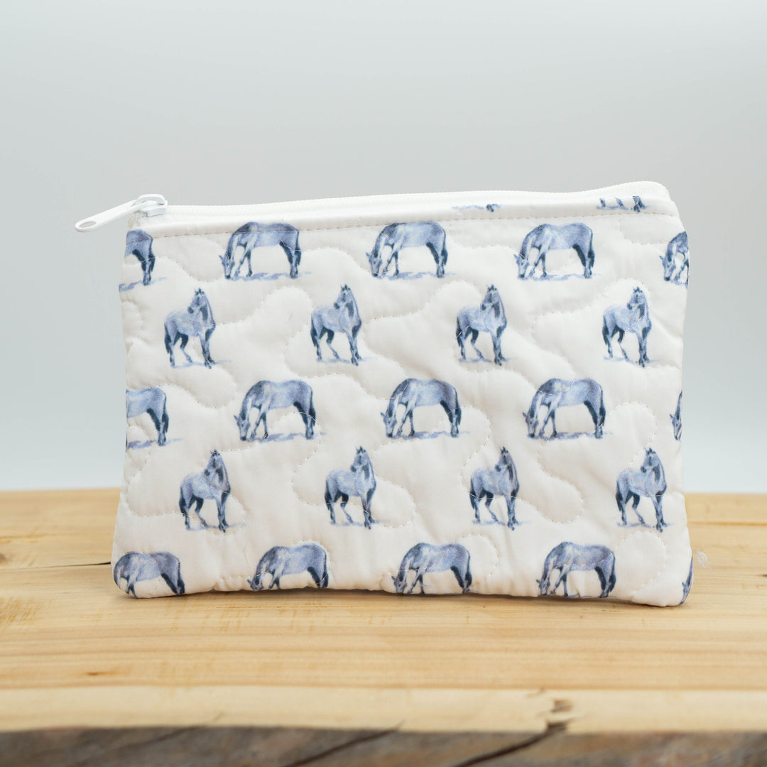 Not Gonna Hold My Horses Quilted Zipper Bag #QMB243