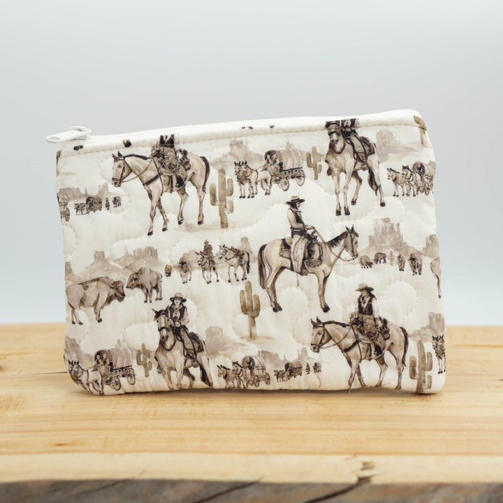 Giddy Up Quilted Zipper Bag #QMB246