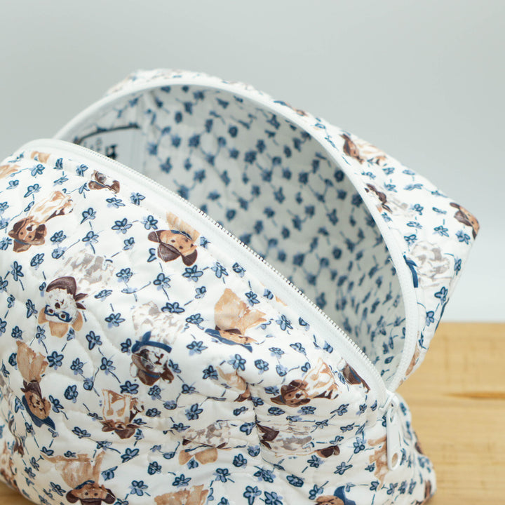 Cowboy Pups Quilted Makeup Bag #QMB310A-L