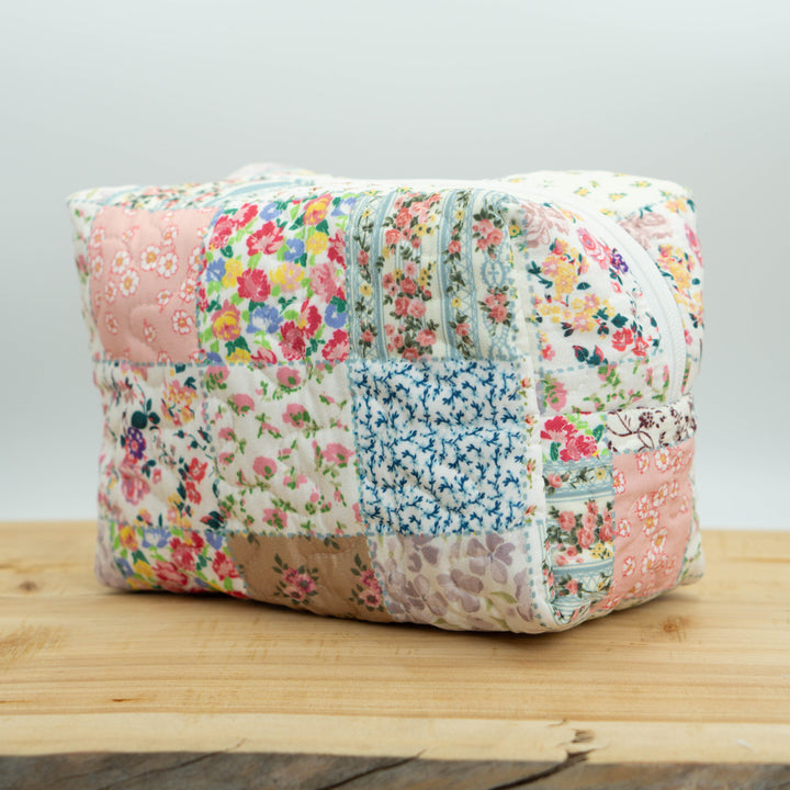Patchwork Quilted Makeup Bag #QMB314-L