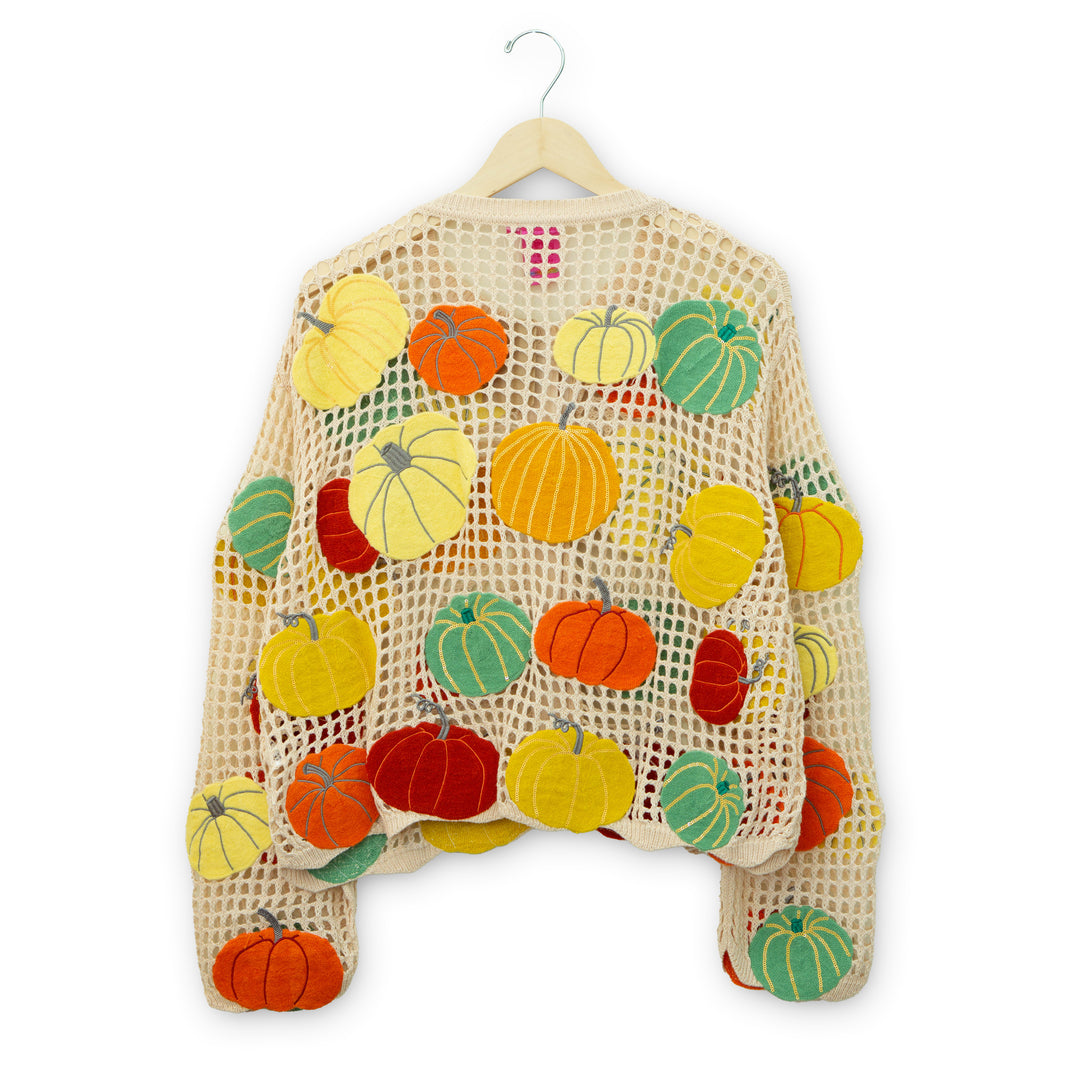 Pumpkin Crochet Sweater #HOLID26N03