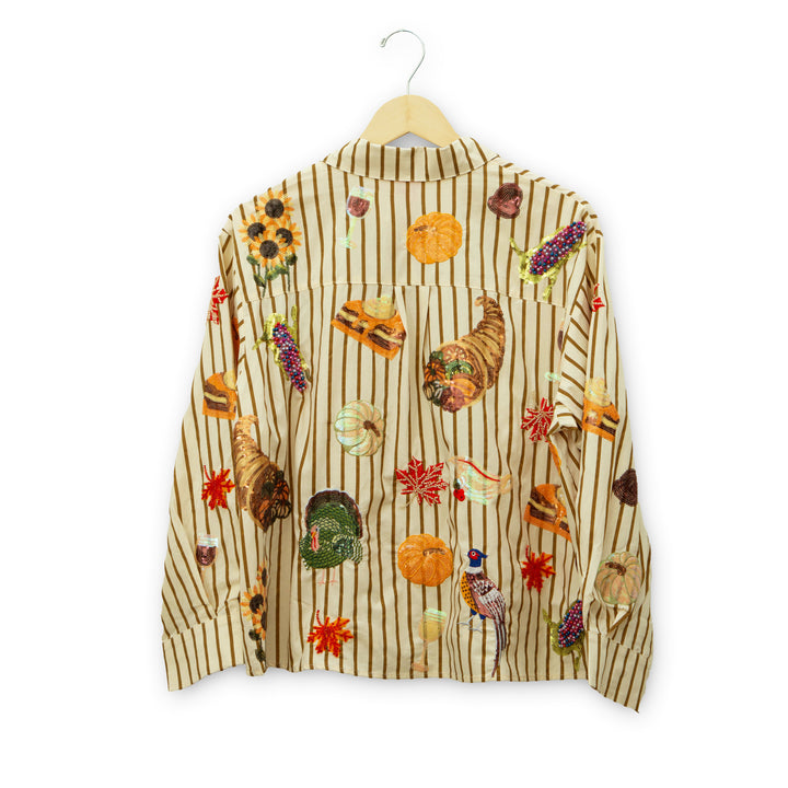 Thanksgiving Icon Button Up Shirt #HOLID26N87