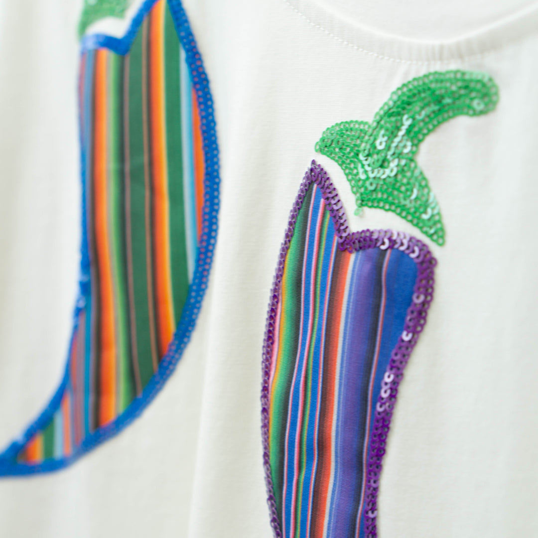 Serape Stripe Chili Pepper T-Shirt #SP26277