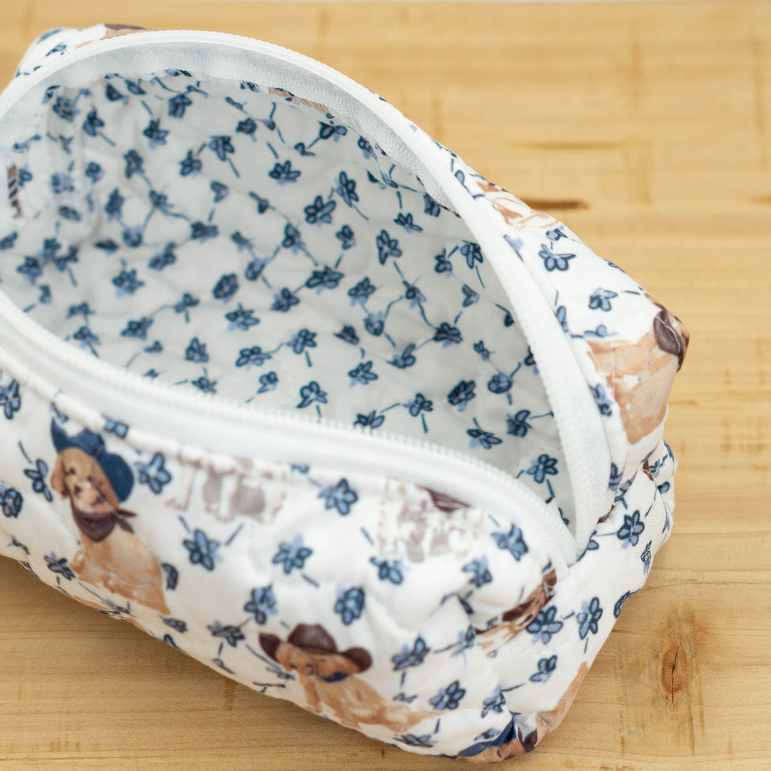 Cowboy Pups Quilted Small Hot Tools Bag #QST310A