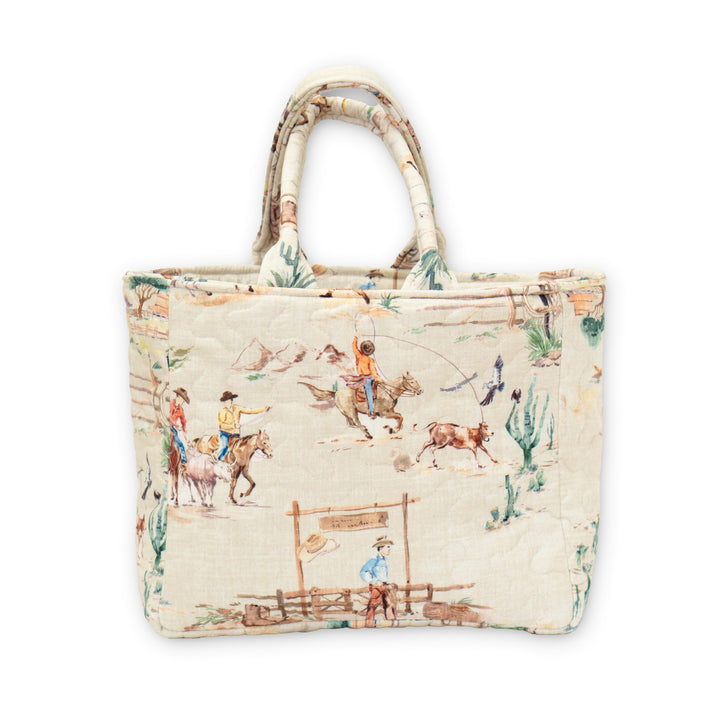 Retro Cowboy Quilted Handbag #QTB316-S
