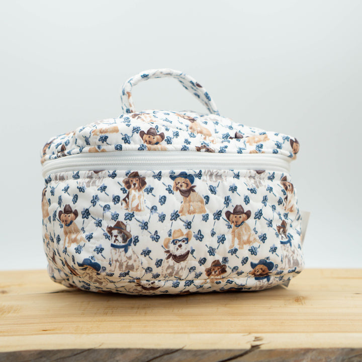 Cowboy Pups Quilted Travel Case #QTC310A