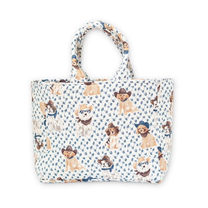 Cowboy Pups Quilted Handbag #QTB310A-S