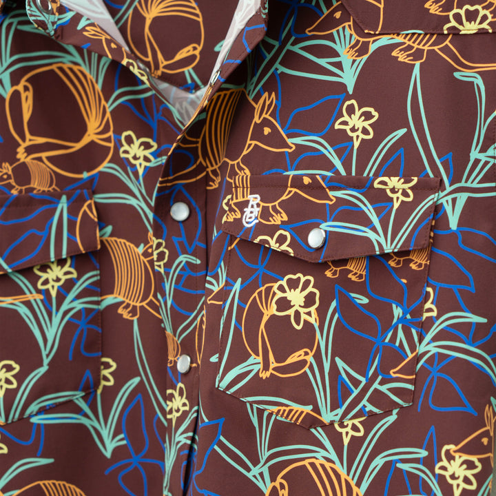 Armadillo Roll Pearl Snap Shirt