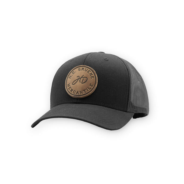 Merc Round Leather Patch Cap