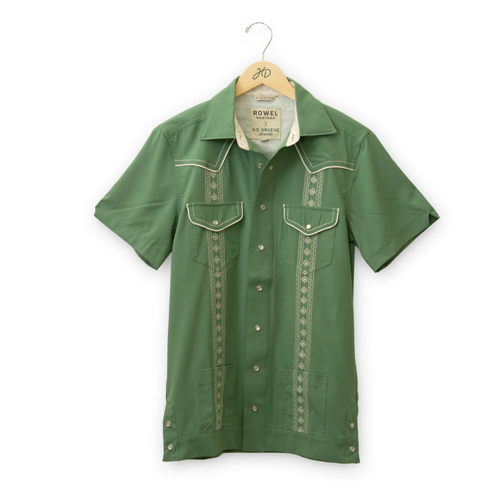 Pearl Snap Guayabera Shirt