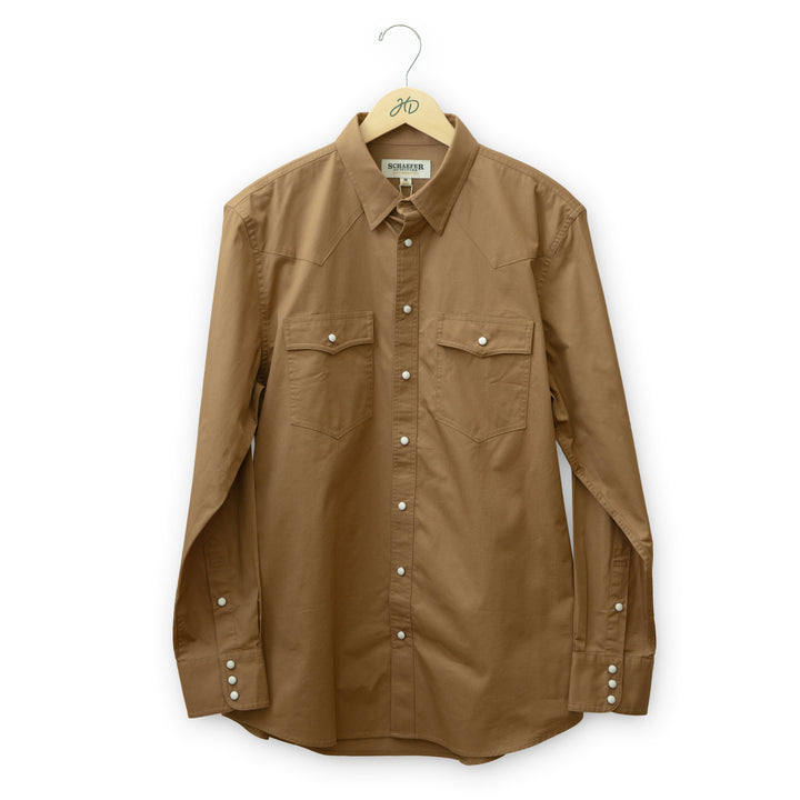 Slub Twill Pearl Snap Shirt