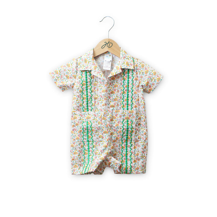 Kids Guayabera Romper