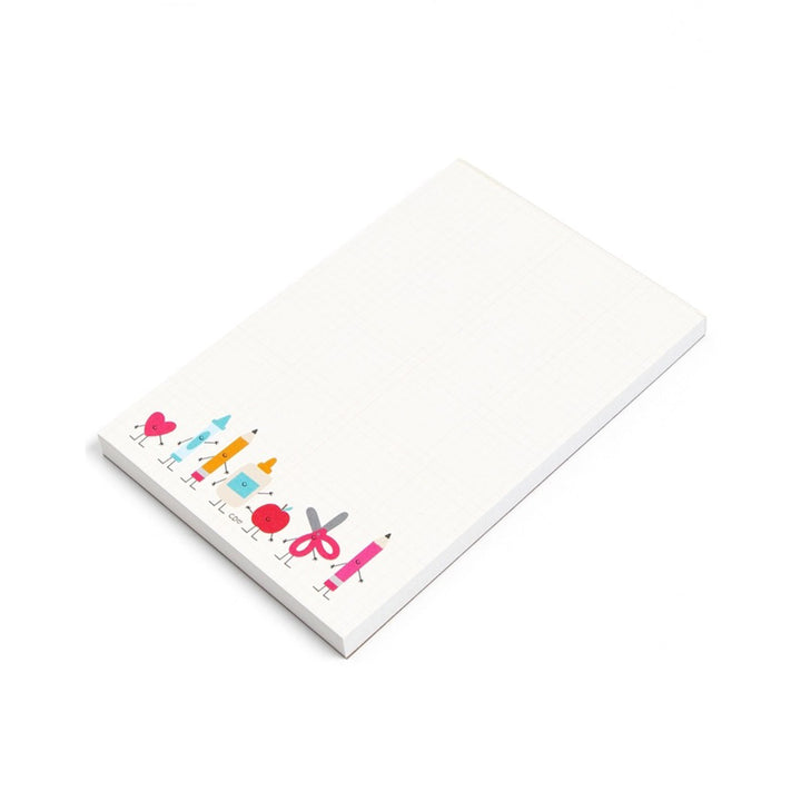 Smiley School Supplies Notepad