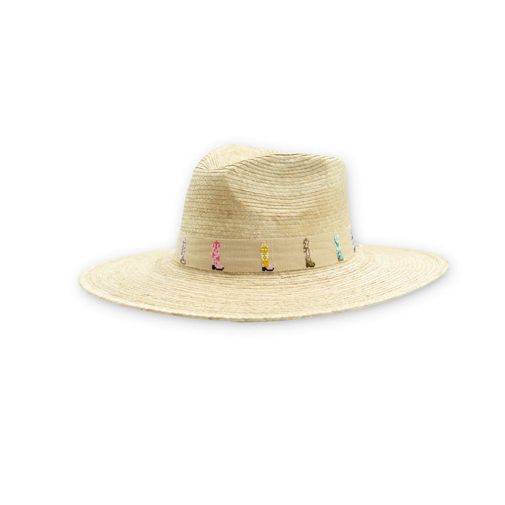 Colorful Cowboy Boot Palm Hat