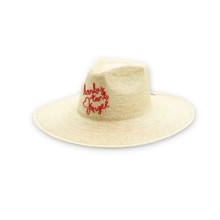 Honky Tonk Angel Embroidered Palm Hat