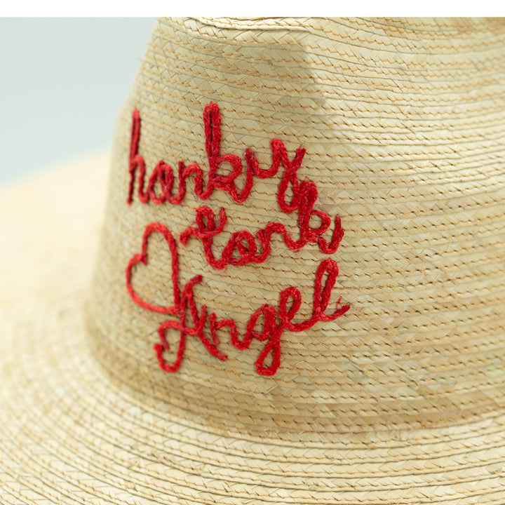 Honky Tonk Angel Embroidered Palm Hat