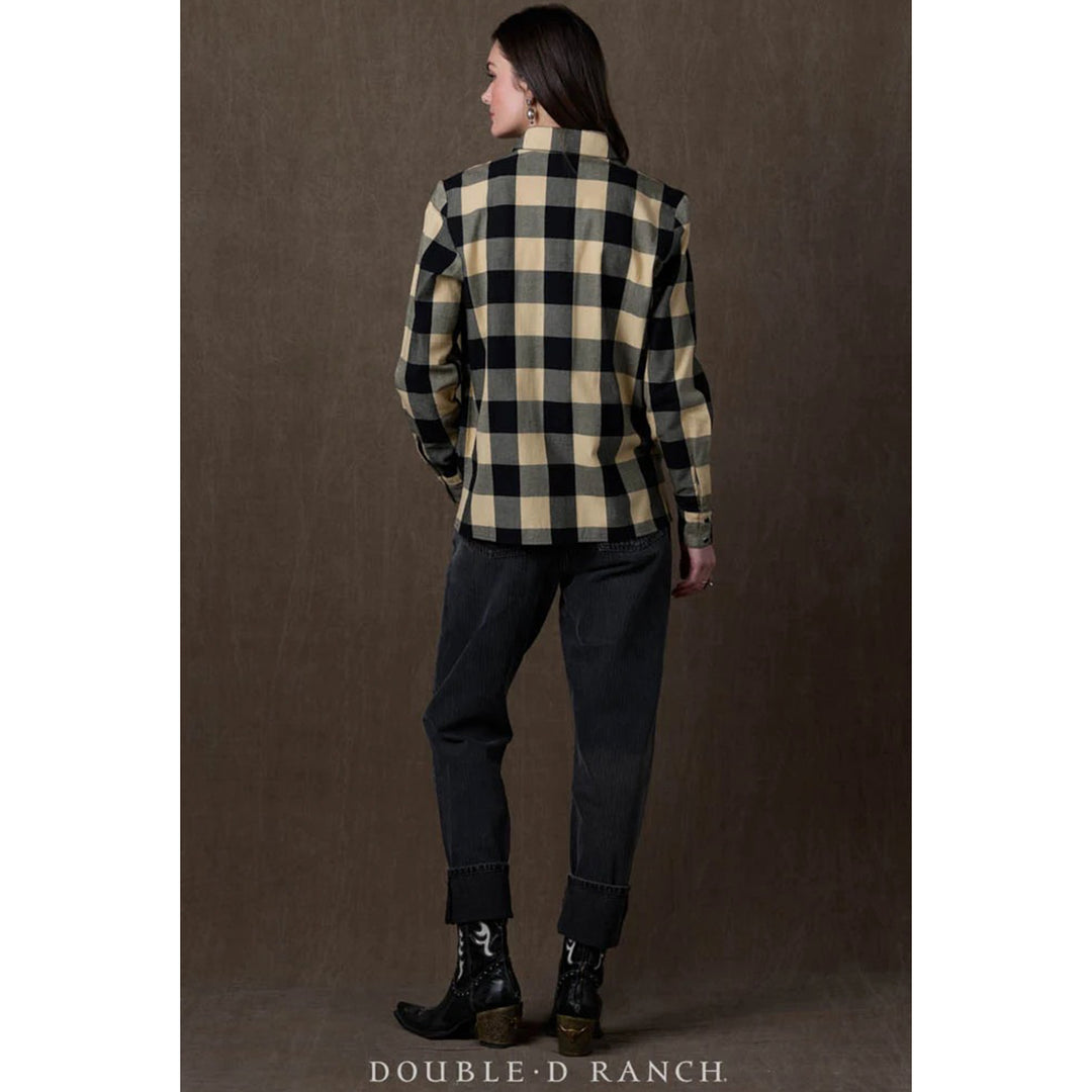 Lease Lady Plaid Pearl Snap Shirt #T4234