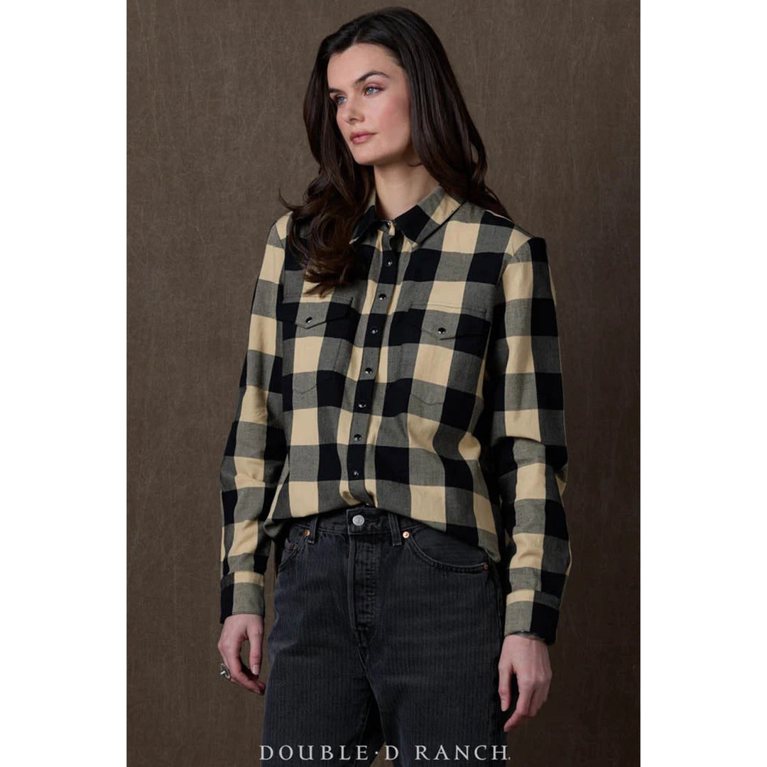 Lease Lady Plaid Pearl Snap Shirt #T4234