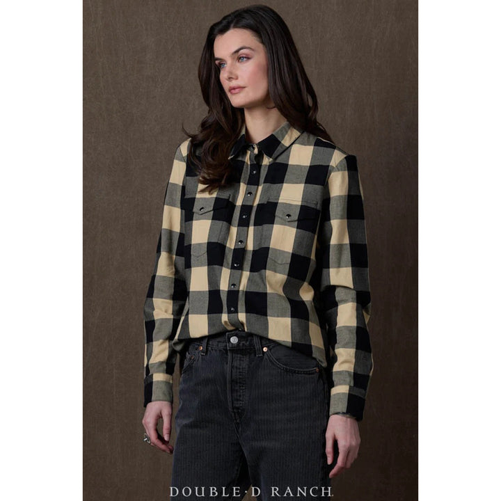 Lease Lady Plaid Pearl Snap Shirt #T4234