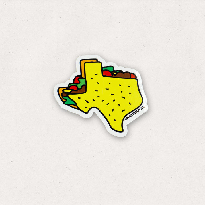 Texas Taco Sticker