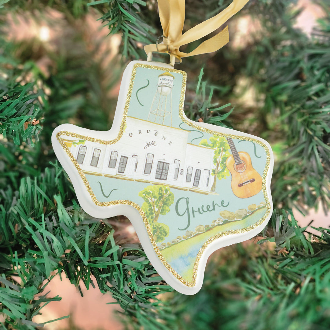 Gruene Hall Texan Christmas Ornament