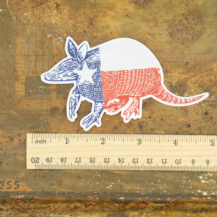 Texas Armadillo Sticker