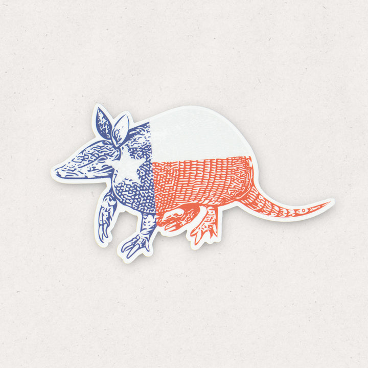 Texas Armadillo Sticker