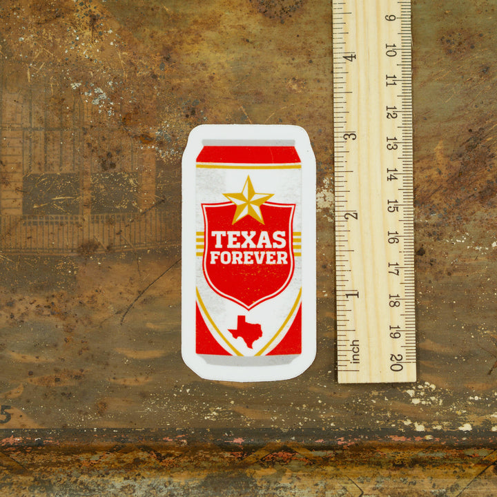 Texas Forever Can Sticker