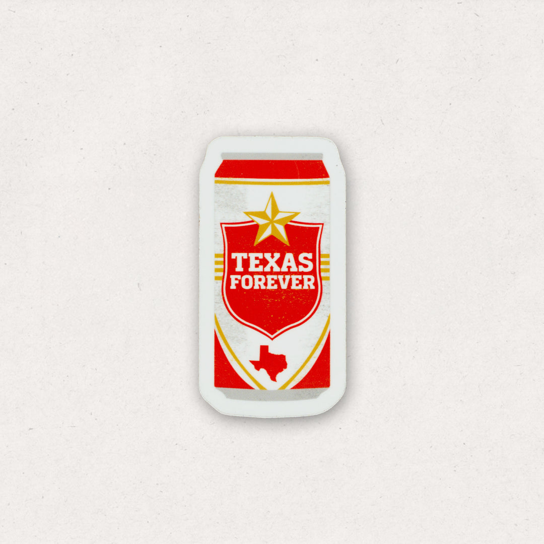 Texas Forever Can Sticker