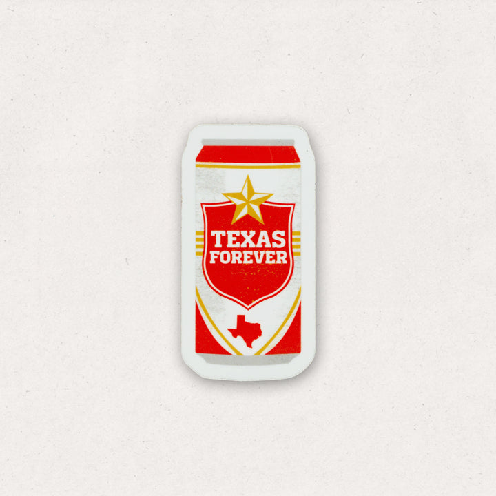Texas Forever Can Sticker