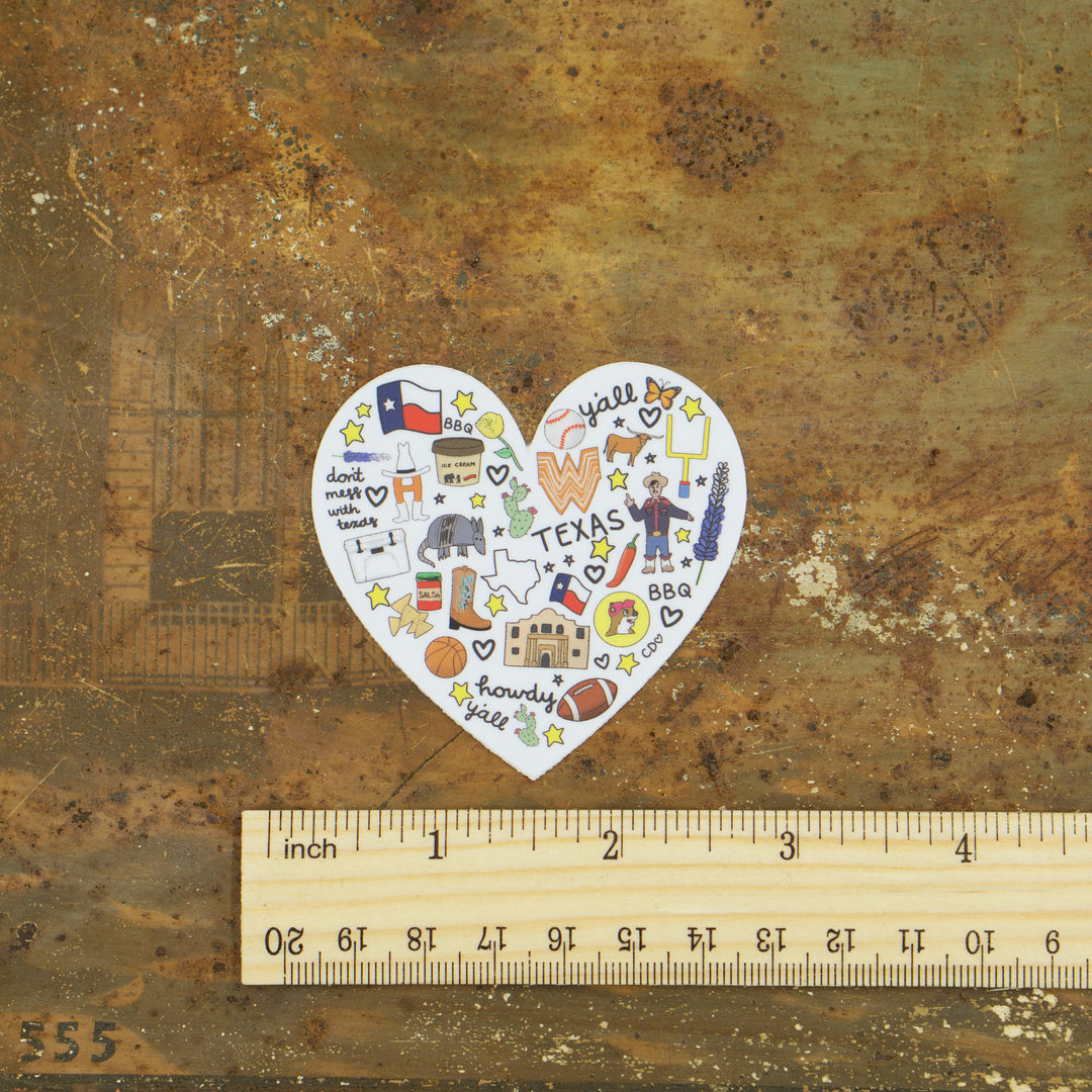 Love For Texas Sticker #323507
