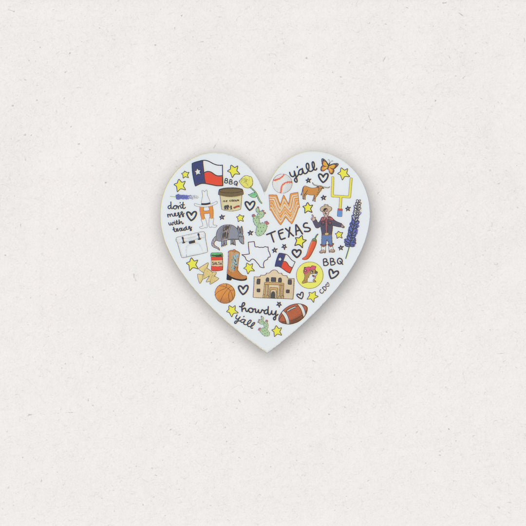 Love For Texas Sticker #323507
