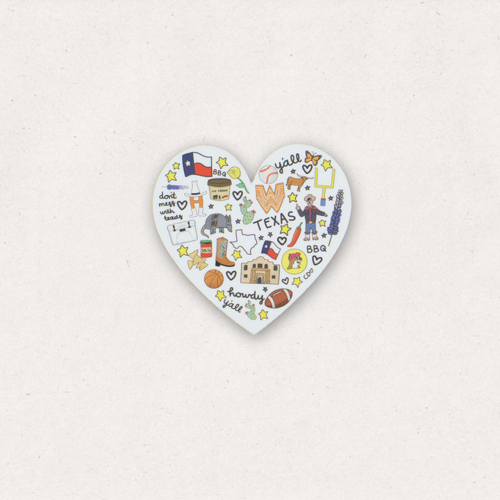 Love For Texas Sticker #323507