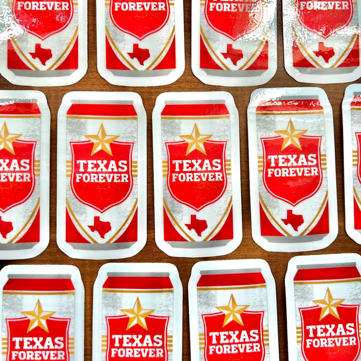 Texas Forever Can Sticker