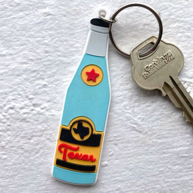 Texas Topo Keychain