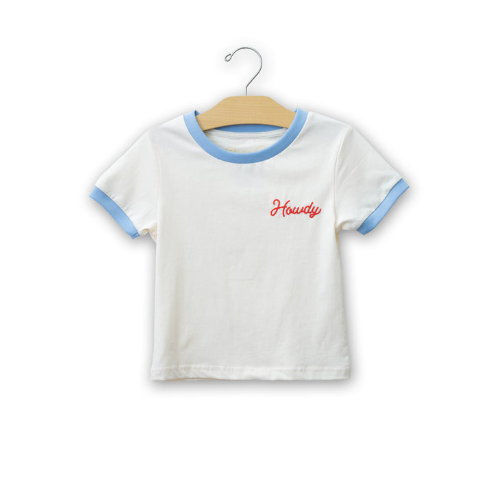 Toddler Howdy Vintage Ringer T-Shirt