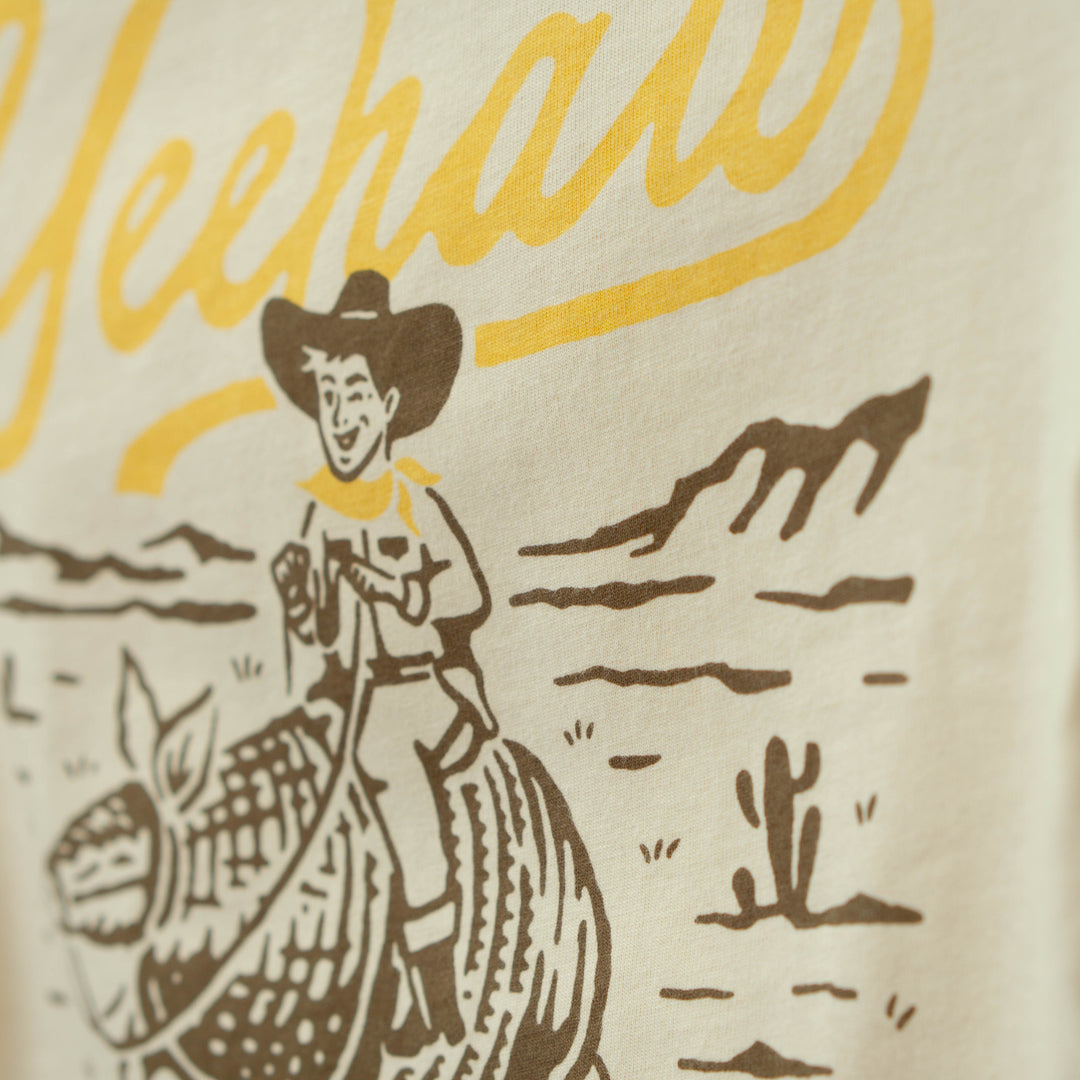Toddler Yeehaw Armadillo Vintage Ringer T-Shirt