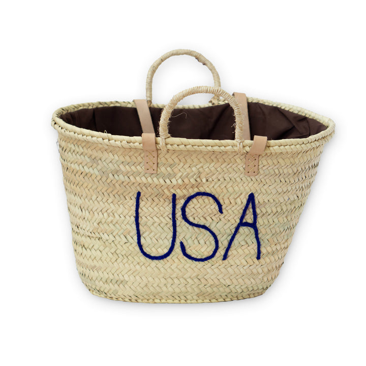 USA Woven Palm Bag
