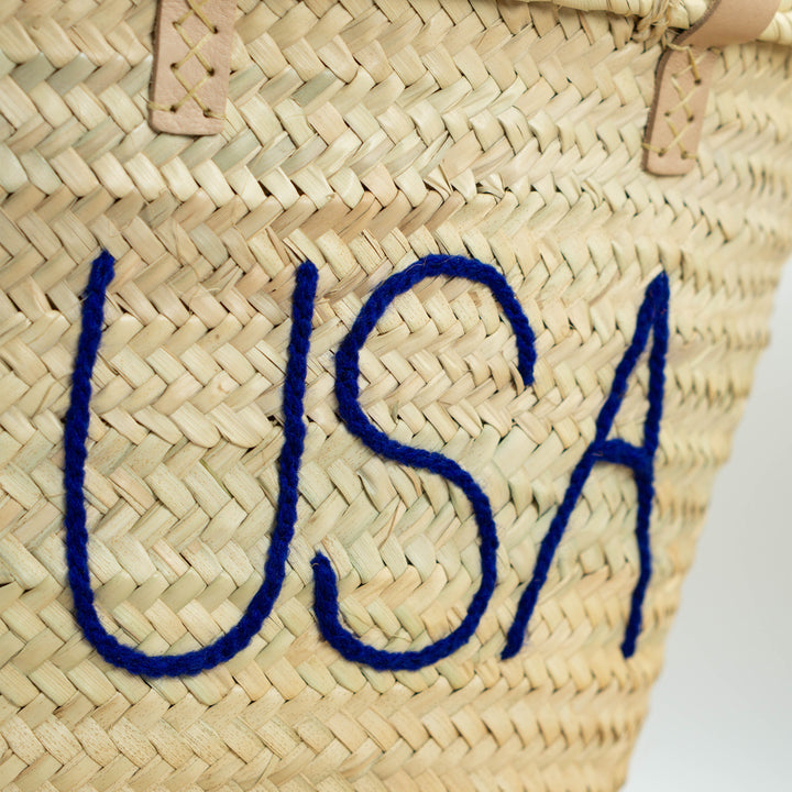 USA Woven Palm Bag
